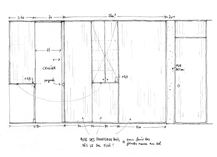 maison vinezac cheminée béton